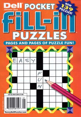 Dell Pocket Fill-In Puzzles January 2025