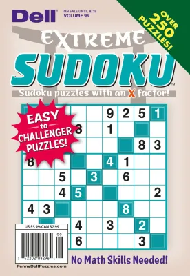 Extreme Sudoku | Dell Extreme Sudoku #99 ( July 2025)