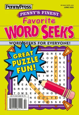 Penny’s Finest Favorite Word Seeks Puzzle Book June 2025