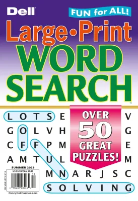 Dell Large Print Word Search Puzzles Summer 2025