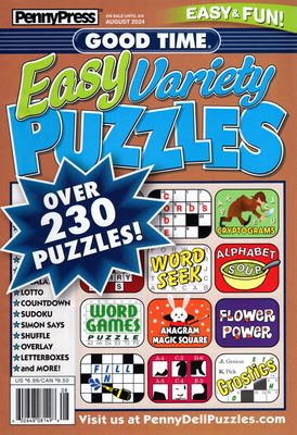 Good Time Easy Variety Puzzles August 2024