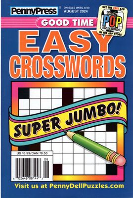 PennyPress Good Time EASY Crosswords August 2024