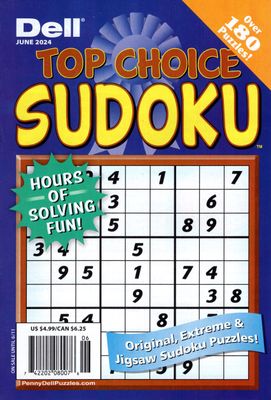 Dell Top Choice Sudoku Book June 2024