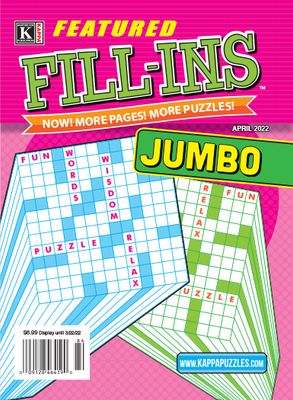 Featured Fill-ins Jumbo Large Print Subscription