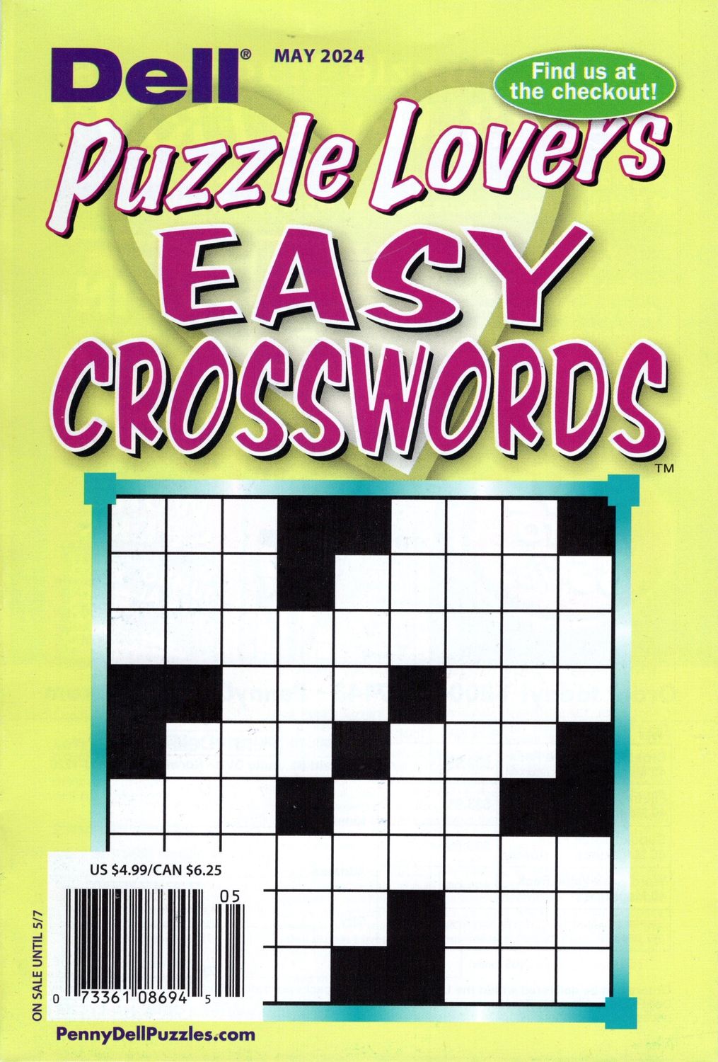 Dell Puzzle Lovers Easy Crosswords May 2024
