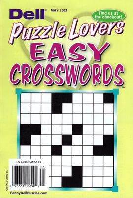 Dell Puzzle Lovers Easy Crosswords May 2024