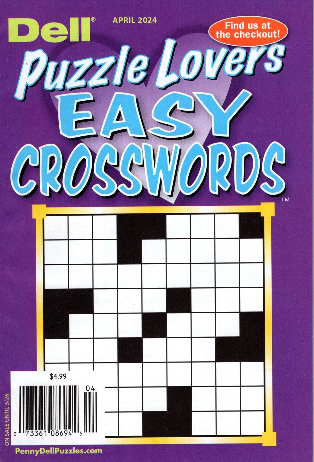 Dell Puzzle Lovers Easy Crosswords April 2024