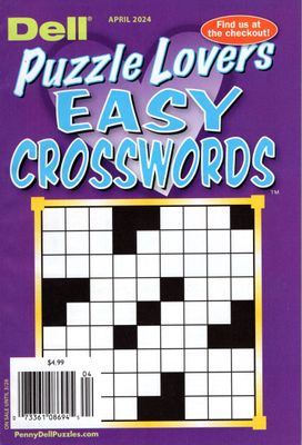 Dell Puzzle Lovers Easy Crosswords April 2024