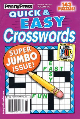 PennyPress Quick &amp; Easy Crosswords August 2024 (210)