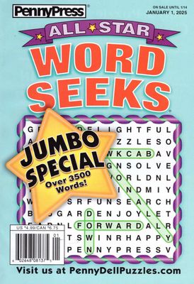 All Star Word Seeks Magazine January 1, 2025