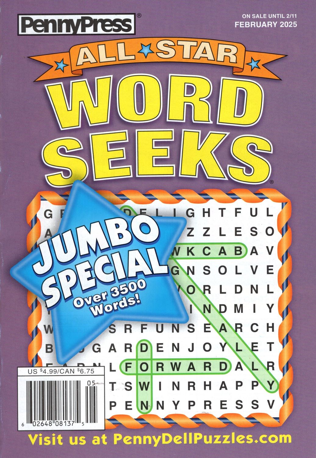 All Star Word Seeks Magazine February 2025