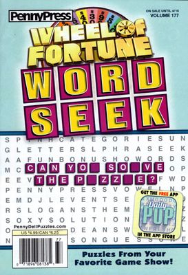 Wheel of Fortune Word Seek (177) April 2024