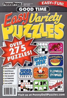 Good Time Easy Variety Puzzles May 2025