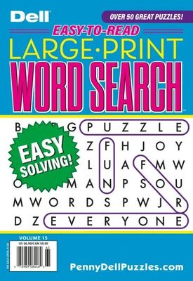 Dell Easy-to-Read Large Print Word Search September 2025