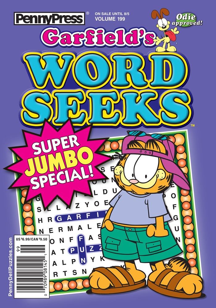Garfield&#39;s Word Seeks Puzzle Book July 2025 (199)