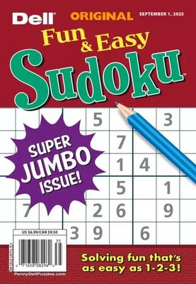 Dell Original Fun and Easy Sudoku September 2025