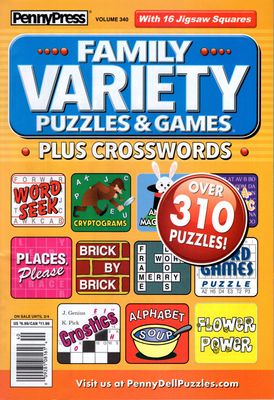 Family Variety Puzzles &amp; Games Plus Crosswords March 2025
