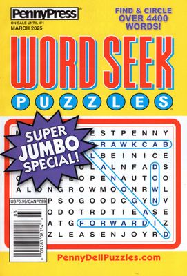 PennyPress Word Seek Puzzles March 2025