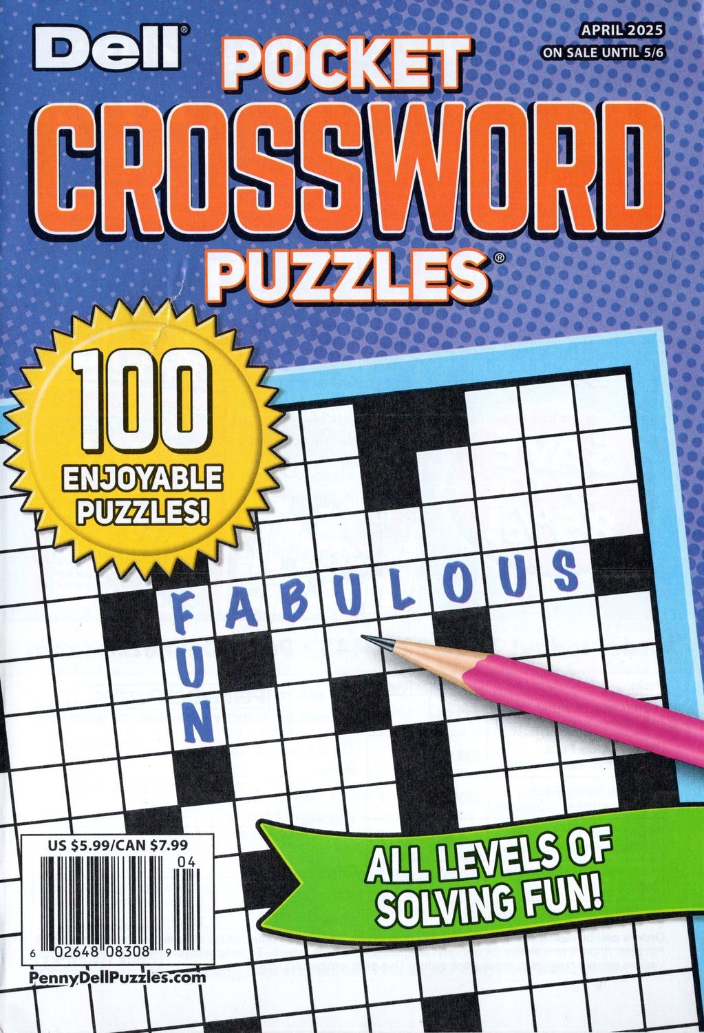 Dell Pocket Crossword Puzzles April 2025
