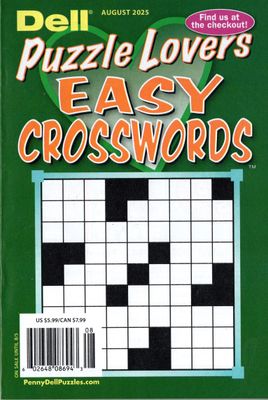 Dell Puzzle Lovers Easy Crosswords August 2025