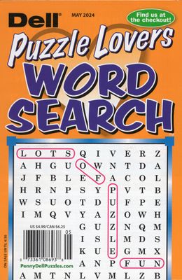 Dell Puzzle Lovers Word Search May 2024
