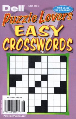 Dell Puzzle Lovers Easy Crosswords June 2025