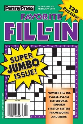 Favorite Fill-In Subscription - puzzle books for adults subscription