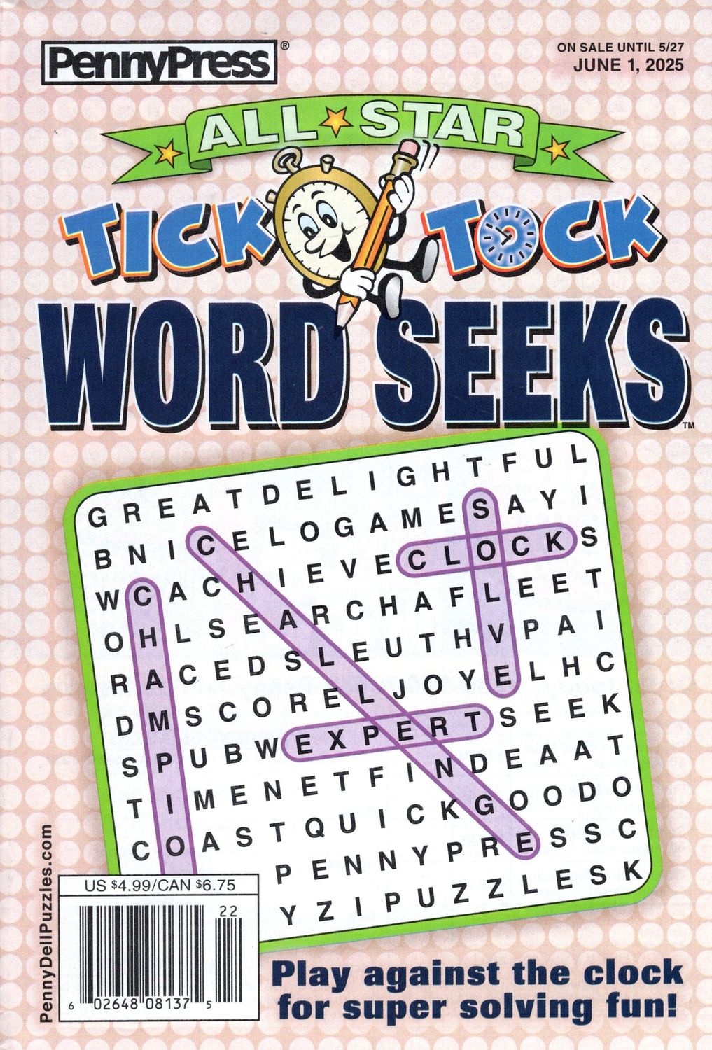 All-Star Tick Tock Word Seeks June 2025