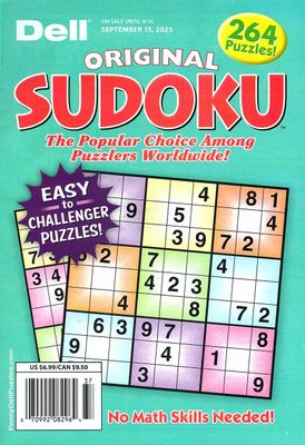 Dell Original Sudoku September 2025