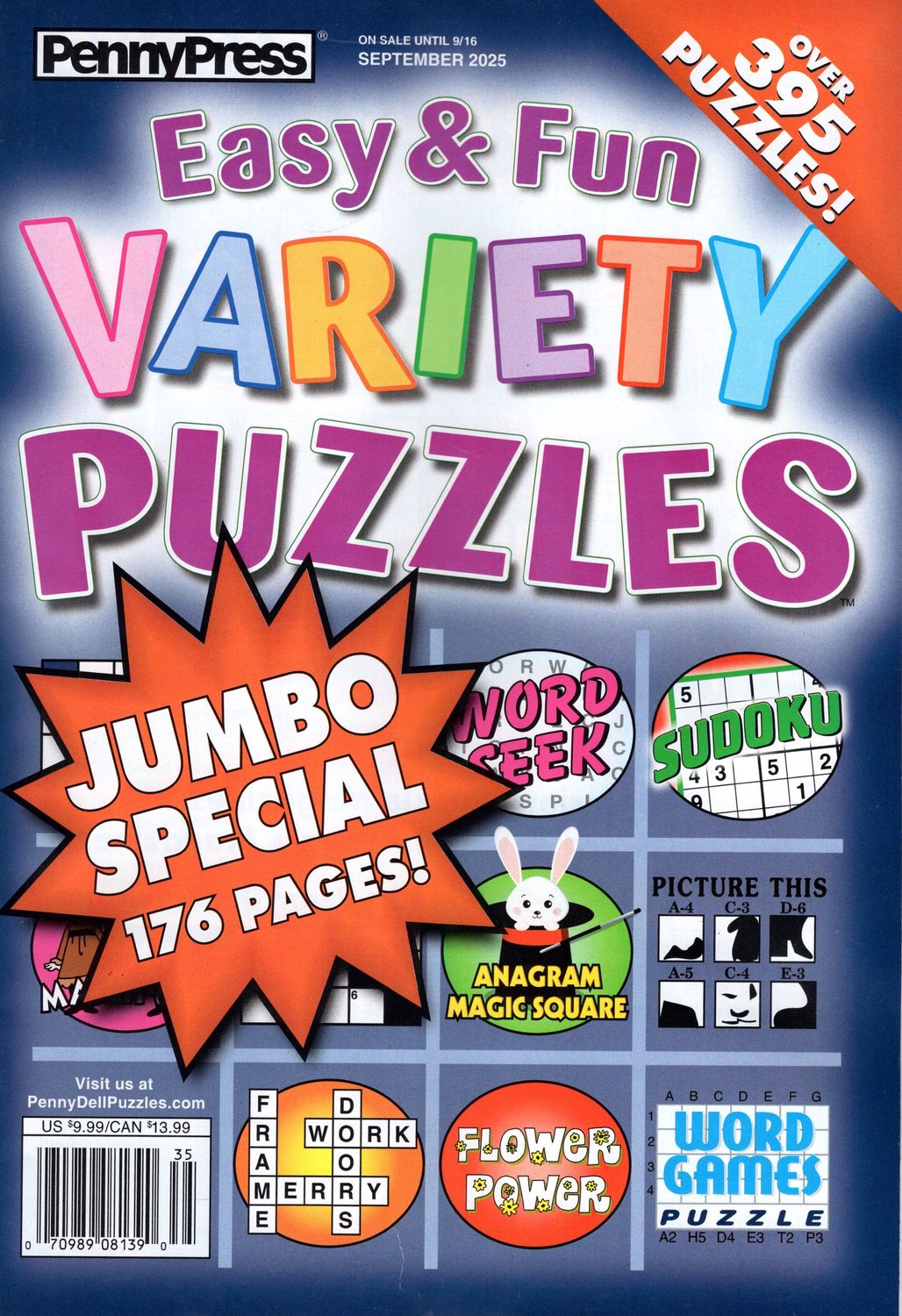 Easy &amp; Fun Variety Puzzles September 2025