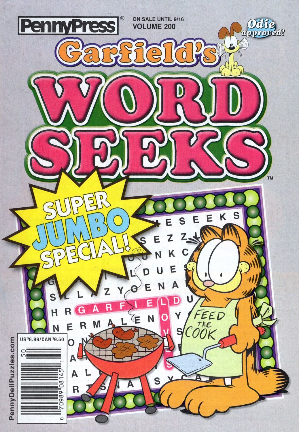 Garfield&#39;s Word Seeks Puzzle Book September 2025 (200)