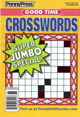 PennyPress Good Time Crosswords Puzzle Book (388) Sept. 2025