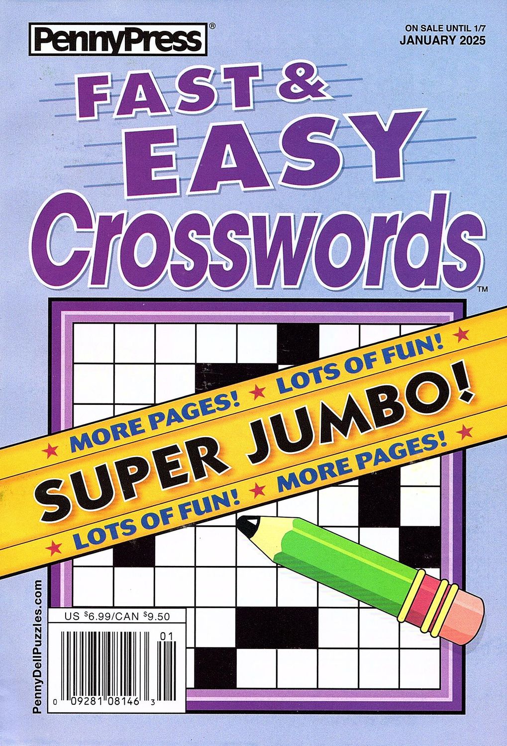 Fast &amp; Easy Crosswords January 2025