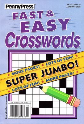 Fast &amp; Easy Crosswords January 2025