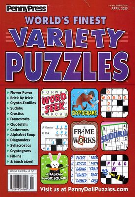 World’s Finest Variety Puzzles April 2025