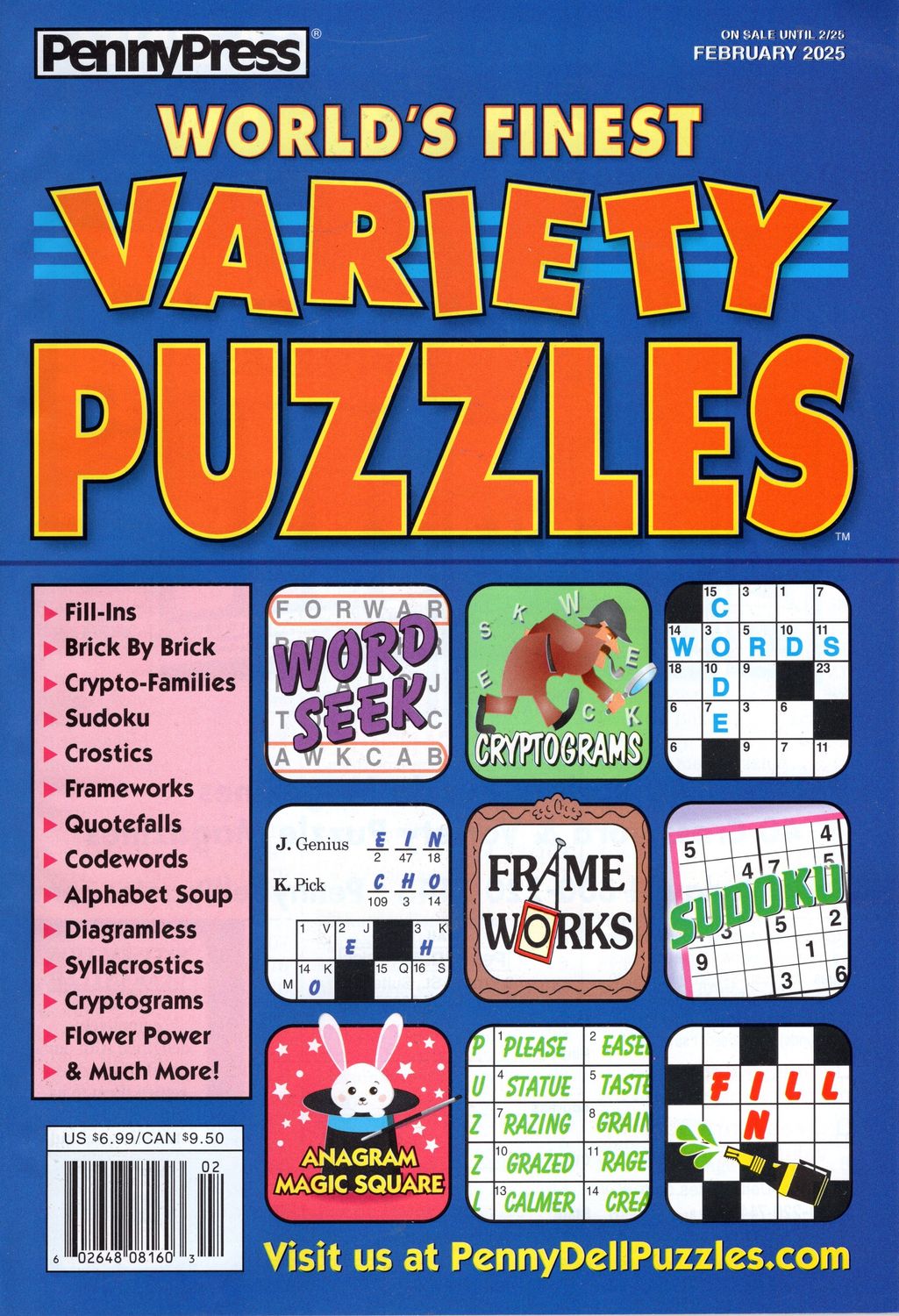 World’s Finest Variety Puzzles February 2025