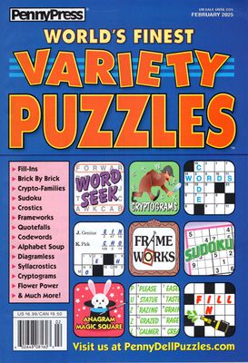 World’s Finest Variety Puzzles February 2025