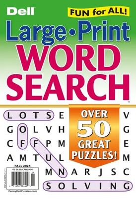 Dell Large Print Word Search Puzzles Fall 2025