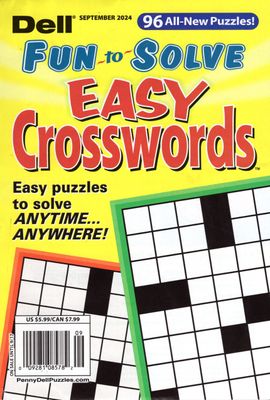 Dell Fun-to-Solve EASY Crosswords September 2024