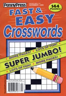 Fast &amp; Easy Crosswords November 2025
