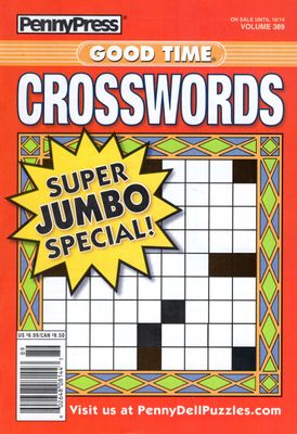 PennyPress Good Time Crosswords Puzzle Book (389) October 2025