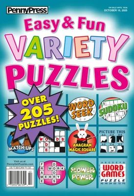 Easy &amp; Fun Variety Puzzles October 2025