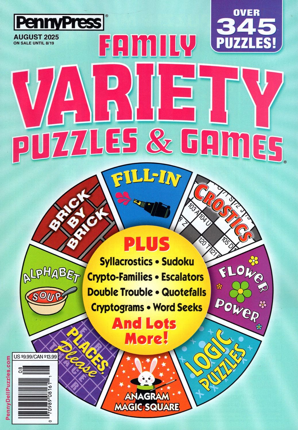 Family Variety Puzzles &amp; Games August 2025