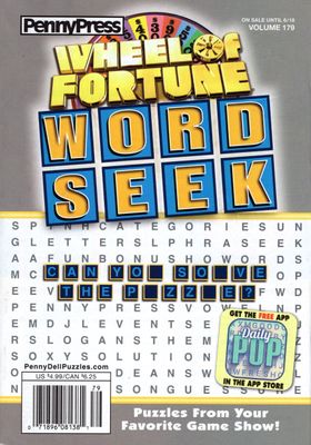 Wheel of Fortune Word Seek (179) June 2024