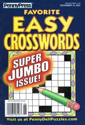 Favorite Easy Crosswords November 2025
