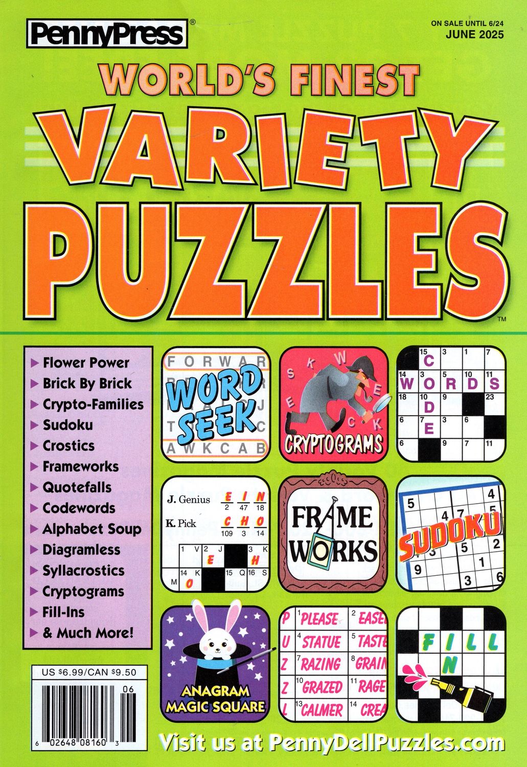 World’s Finest Variety Puzzles June 2025