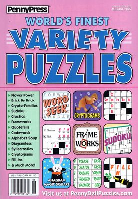 World’s Finest Variety Puzzles August 2025