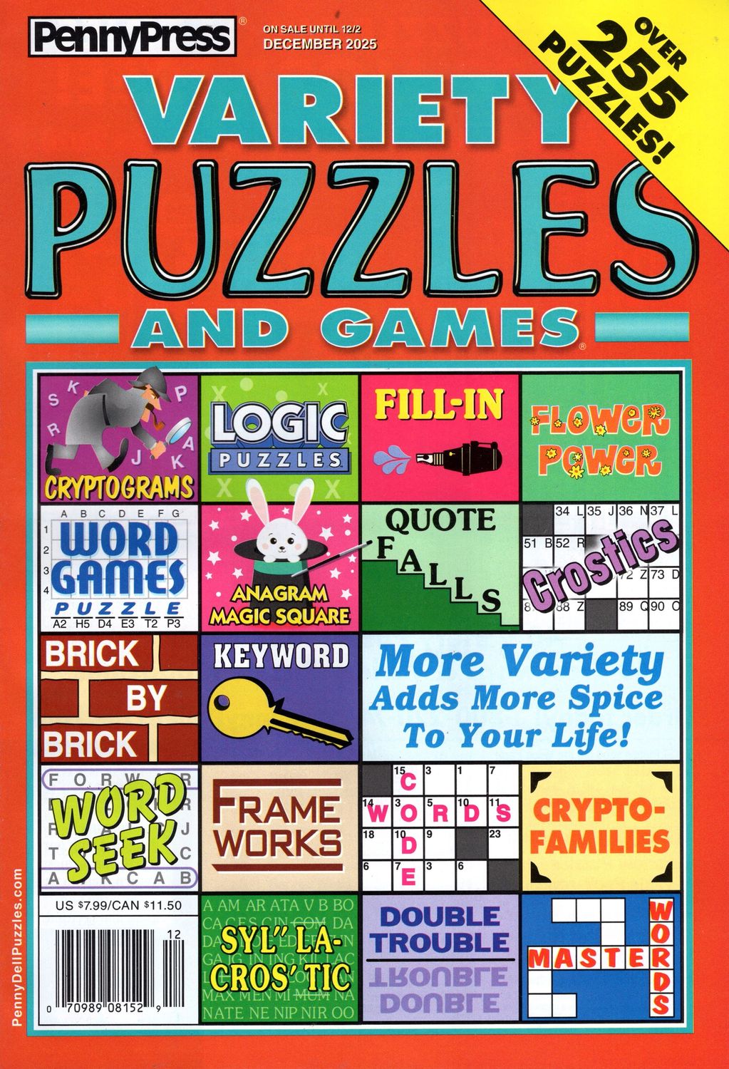 puzzle book store | Penny Press Variety Puzzles  and Games December 2025