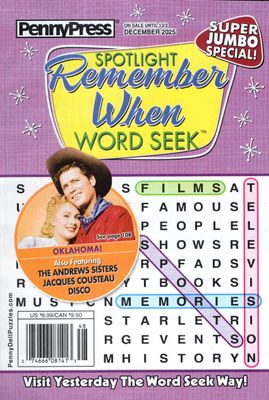 Spotlight Remember When Word Seek December 2025