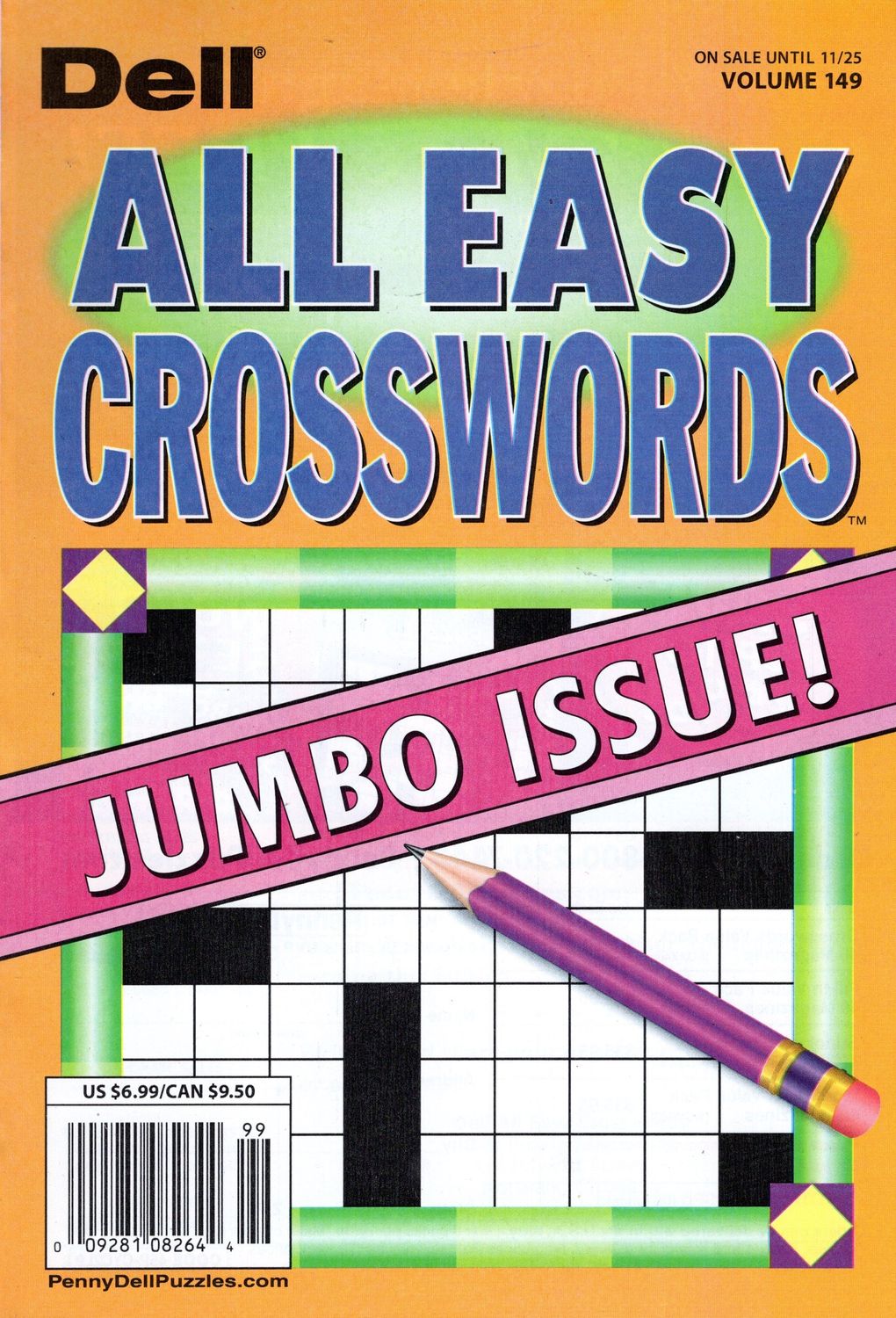 Dell All Easy Crosswords November 2025 Vol. 149
